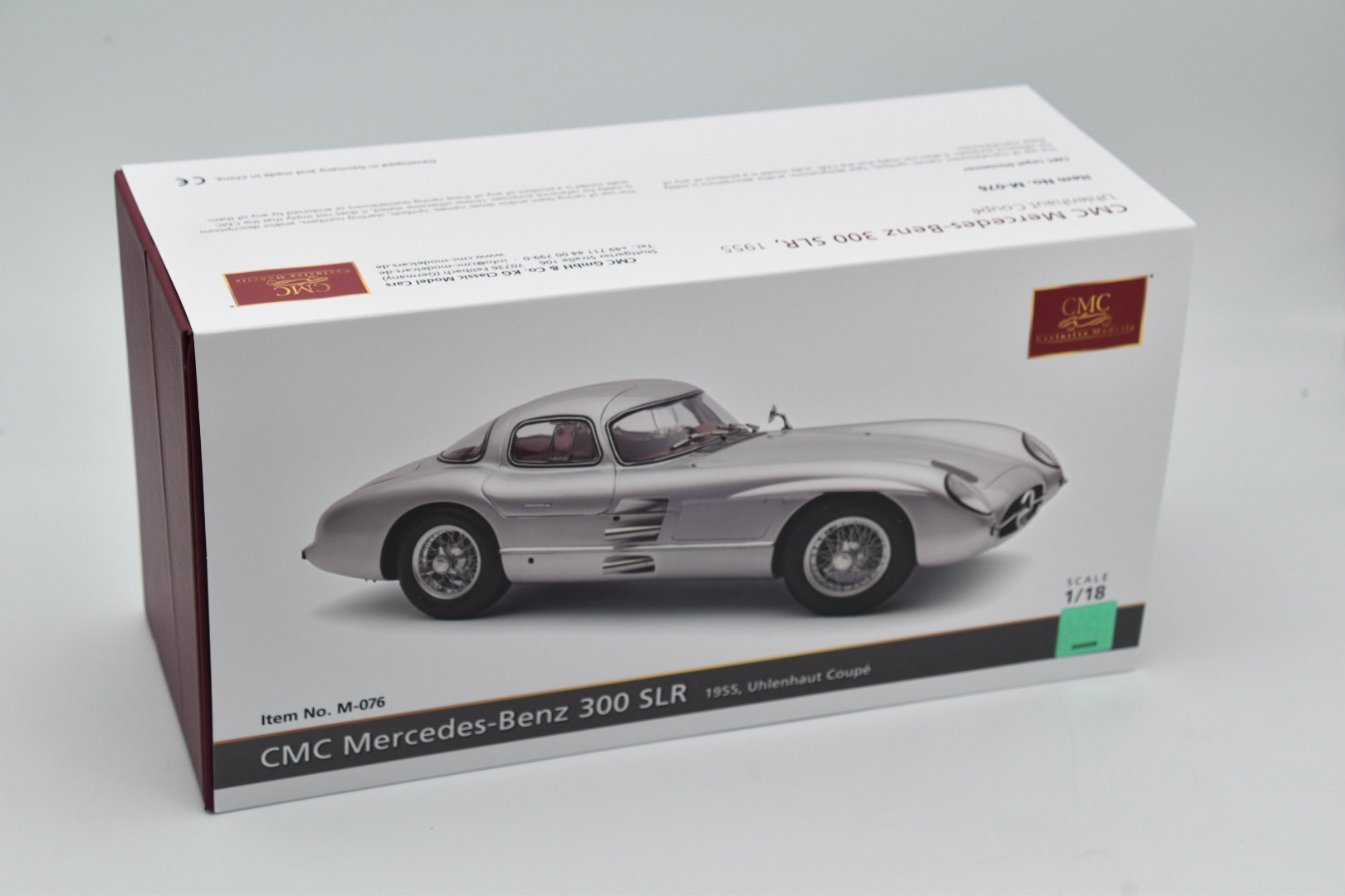 CMC M-076 Mercedes-Benz 300 SLR Coupé, 1955, red interior CMC M-076 Mercedes-Benz 300 SLR Coupé, 1955, red interior